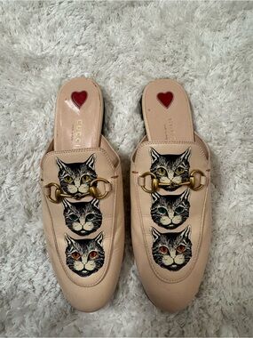 GUCCI Princetown leather mules & clogs SIZE 36.5